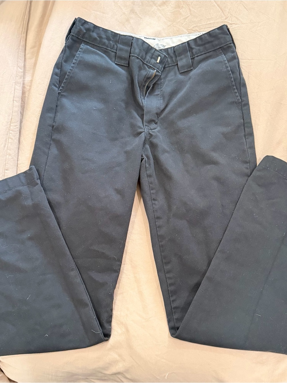 Dickies Boys Black Straight-Leg Chino Pants
